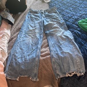 American eagle super baggy high rise jeans